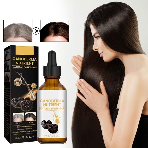 Anti-greying Hair Serum, Anti Greying Hair Serum, Ganoderma Nutrient Natural Darkening, Promotes Healthier And Thicker Hair