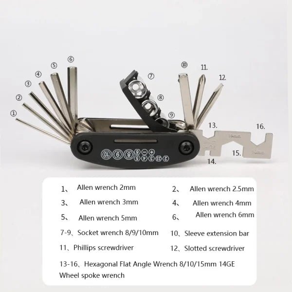 16-in-1 Cross-shaped Hexagon Socket Wrench